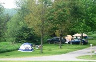 Partially Shaded Tent Sites
